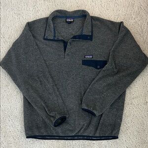 Patagonia Charcoal and Navy Pullover